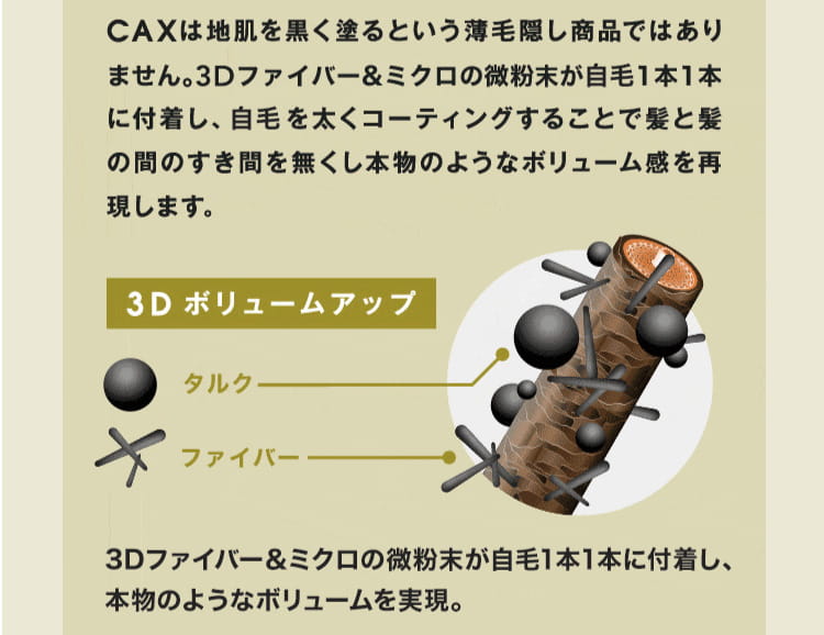 薄毛隠しスプレーCAX(カックス)公式販売ページ